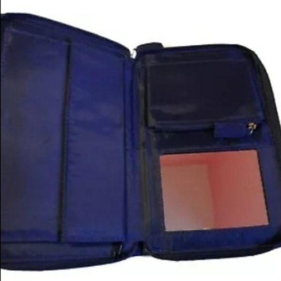 vintage Yves saint laurent clutch-blue and gold - Picture 3 of 4